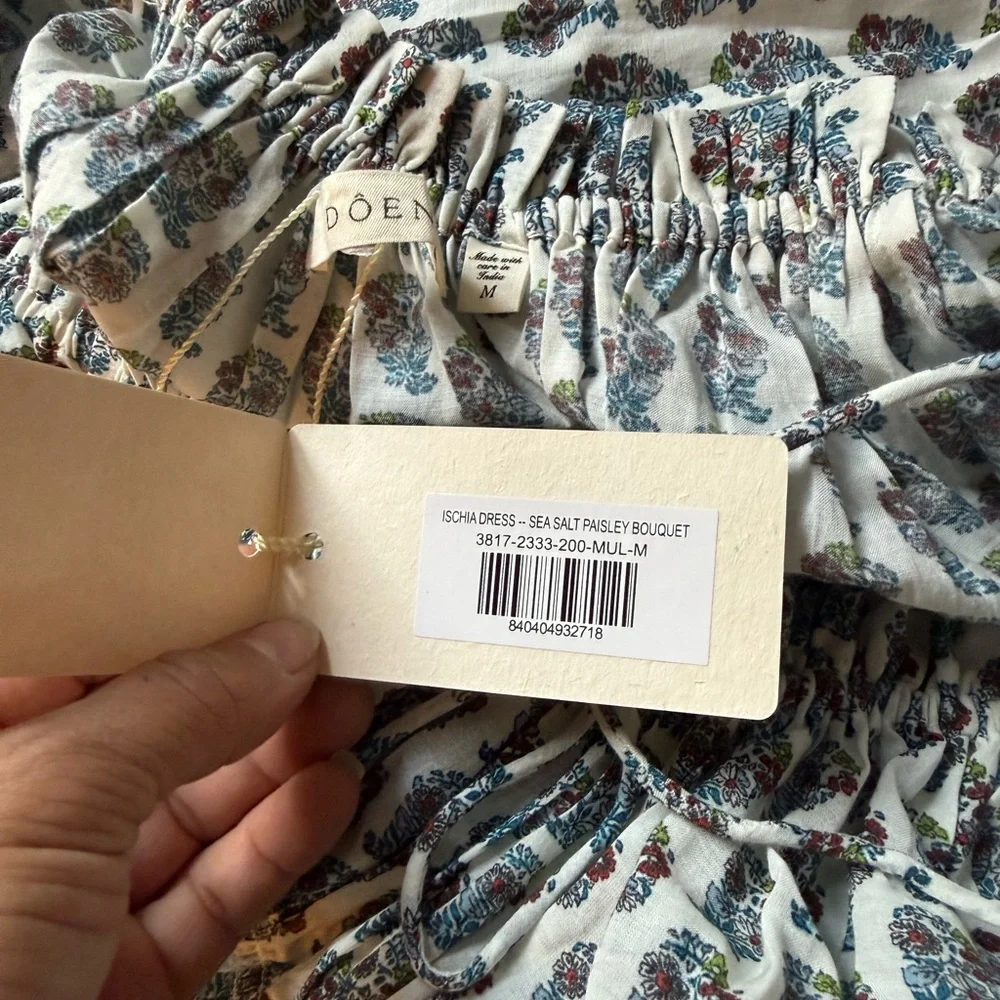 Doen Ischia Dress in Sea Salt Paisley Bouquet - Picture 6 of 6